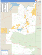 Le Flore County, OK Digital Map Basic Style